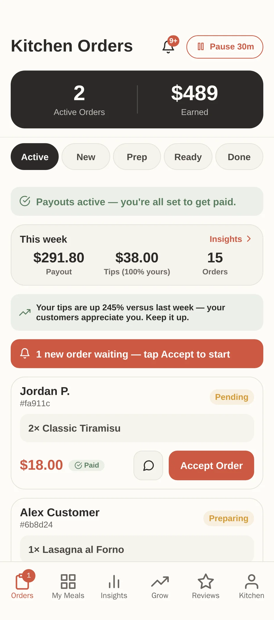 Run your kitchen from your phone